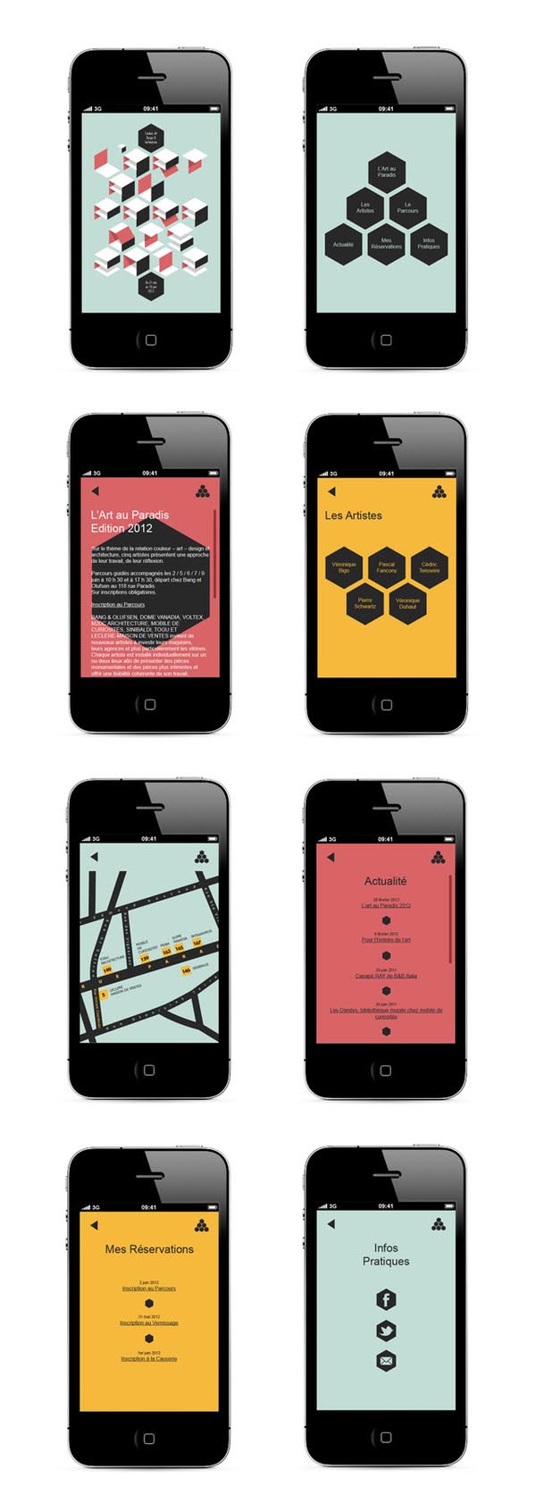 L'Art au Paradis 2012 Mobile Application Design by Ultradigital