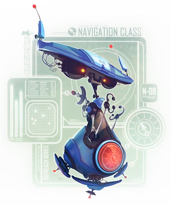 Robot Character Design by CreatureBox