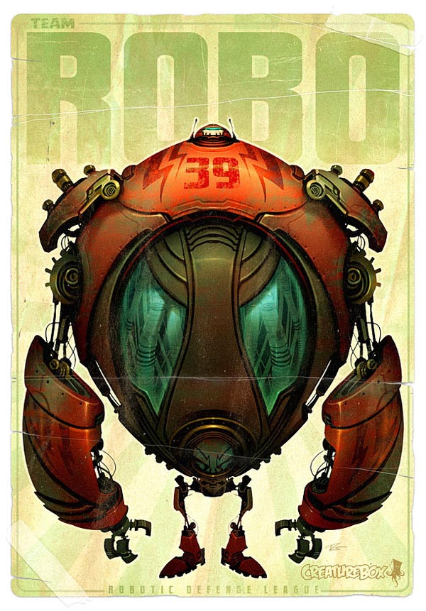 Robot Character Illustrations by CreatureBox