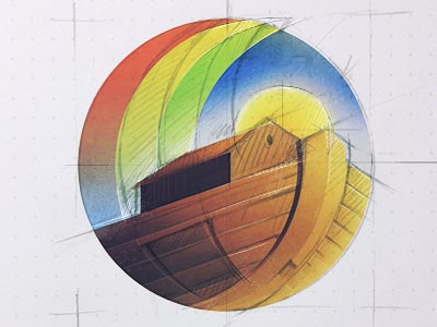 Colored Ark Sketch by Eddie Lobanovskiy