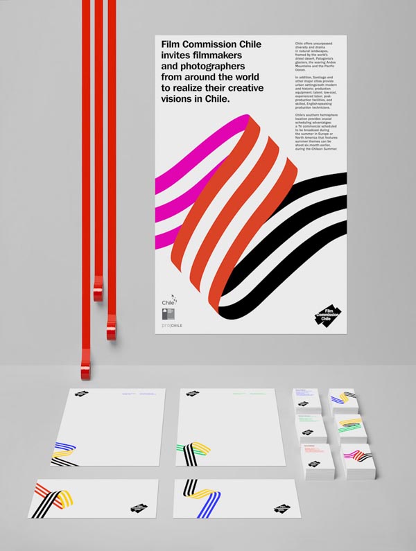 Film Commission Chile - Visual Identity Design by Hey Studio