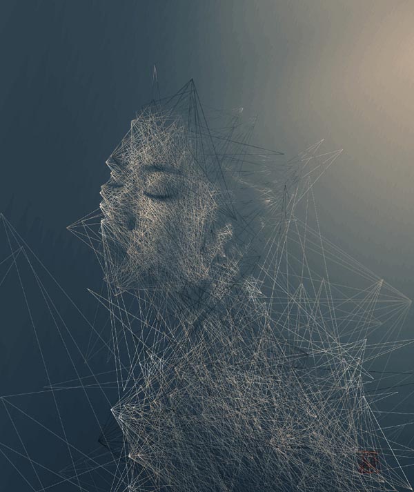 Forming and Fragmenting - Line Art by André Wee