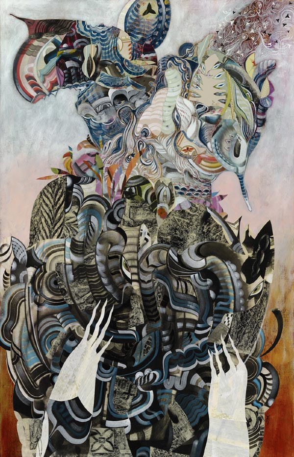 Imperative - Collage on Canvas by Robert Hardgrave