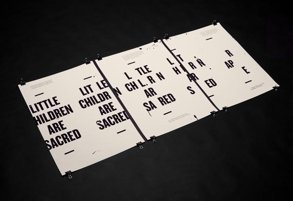 Little Children are Sacred - Typographic Poster Design by Luke Robertson Little Children are Sacred - Typographic Poster Design by Luke Robertson