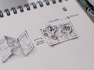 Map Icon Sketch by Eddie Lobanovskiy