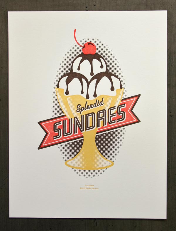 Sundae & Wiener Print Set by Studio On Fire