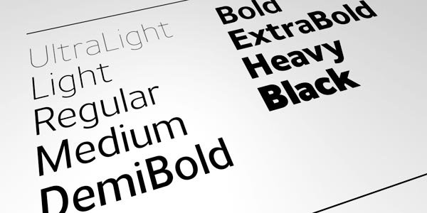 Uniman Typeface - Weights Uniman Typeface - Weights