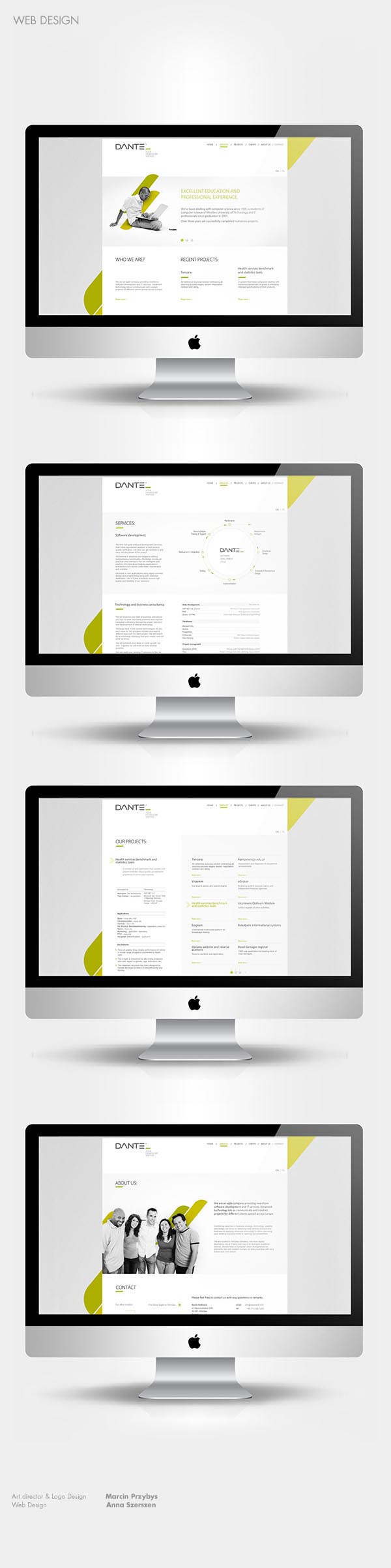 Web Design for Dante Software