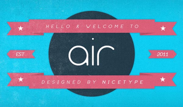 Air Typeface - A Sans Serif Font by Nice Type
