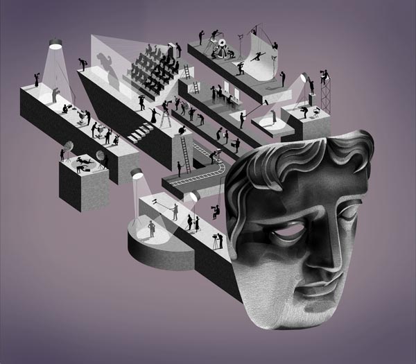 BAFTA FILM AWARDS 2011 Invitation Design by Adam Simpson