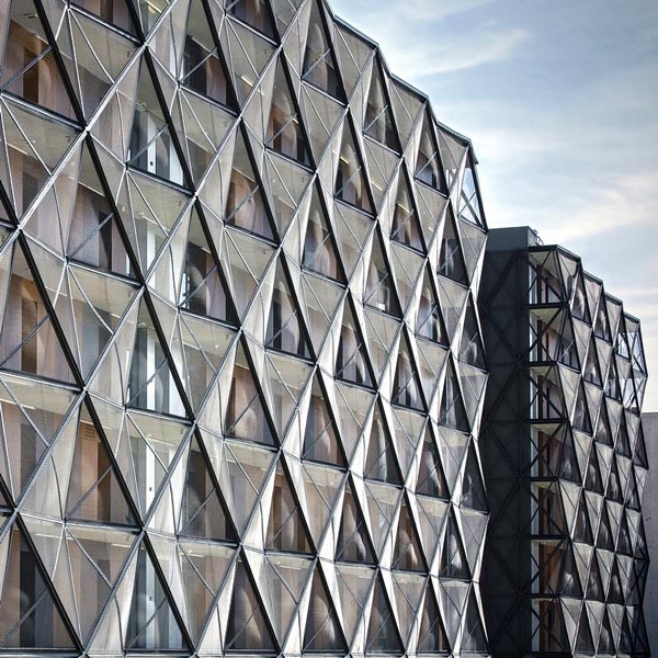Backside of the Basket Apartment Building by OFIS Architects