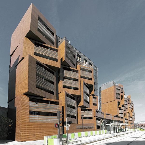 Basket Apartment Building for Student Housing in Paris, France by OFIS Architects