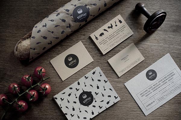 Brand Design for small bistro Kispiac by Eszter Laki Brand Design for small bistro Kispiac by Eszter Laki