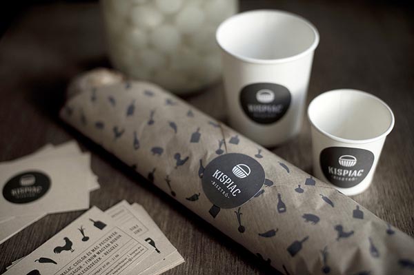 Branding and Identity Design for small bistro Kispiac by Eszter Laki Branding and Identity Design for small bistro Kispiac by Eszter Laki