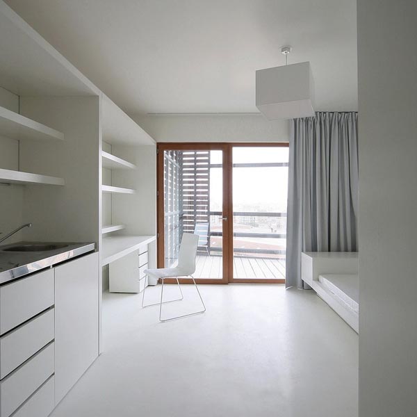 Inside the Basket Apartment Building for Student Housing in Paris, France by OFIS Architects