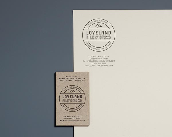 Loveland Aleworks - Stationery Design by Manual Loveland Aleworks - Stationery Design by Manual