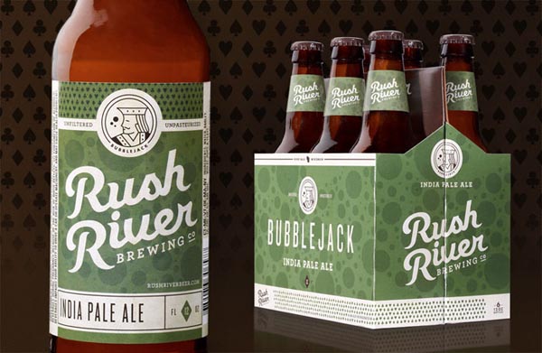 Rush River Brewery Package Design by Westwerk Rush River Brewery Package Design by Westwerk