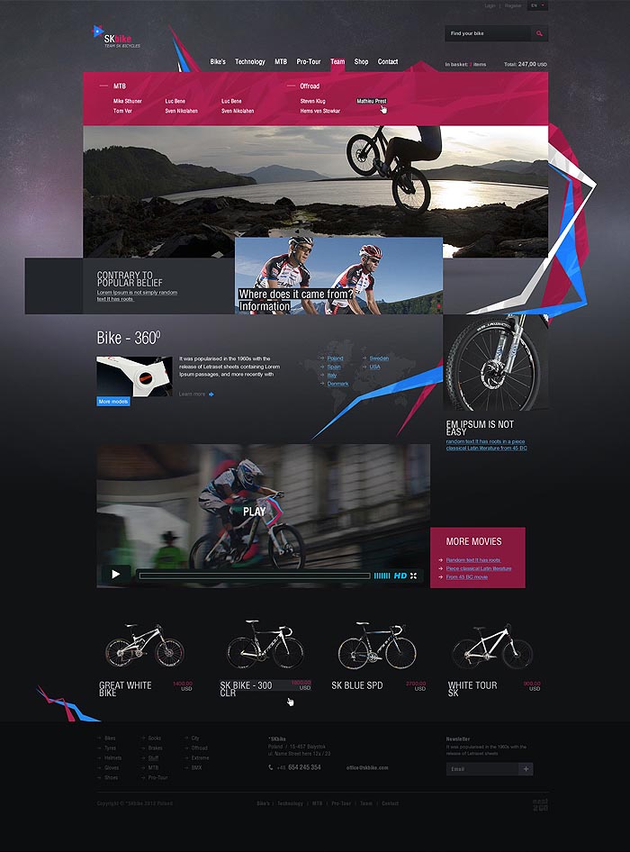 SKbike - Web Design by East2go
