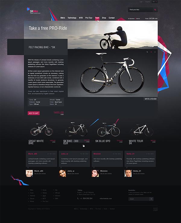 SKbike - Web Design by East2go