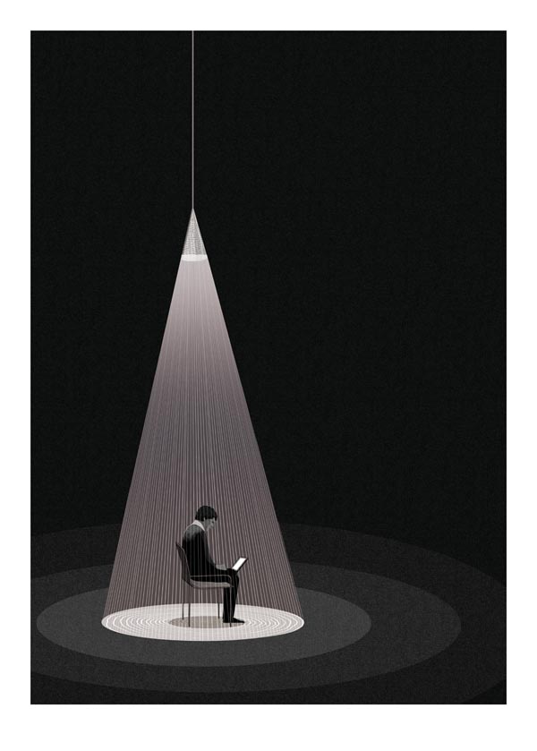 Social Network Poster Illustration by Adam Simpson