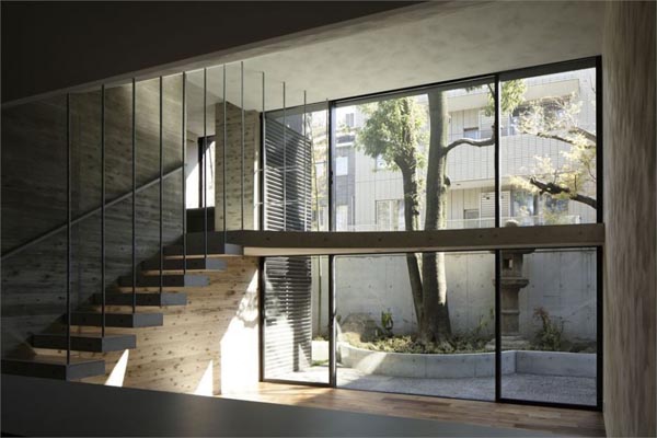Staircase inside the Breeze House by Artechnic