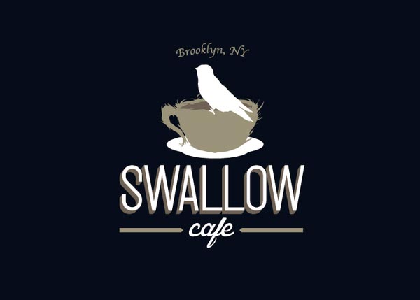 Swallow Cafe Logo Design by No Entry Design Swallow Cafe Logo Design by No Entry Design
