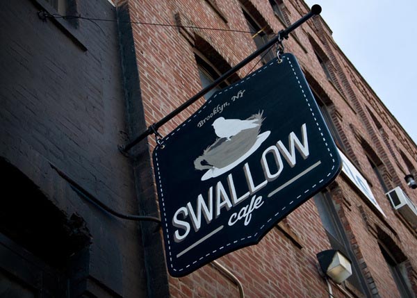 Swallow Cafe Signage by No Entry Design Swallow Cafe Signage by No Entry Design