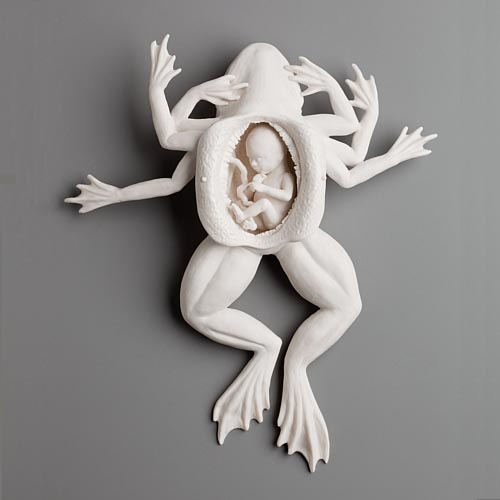 The God of Change - handmade porcelain sculpture by Kate MacDowell