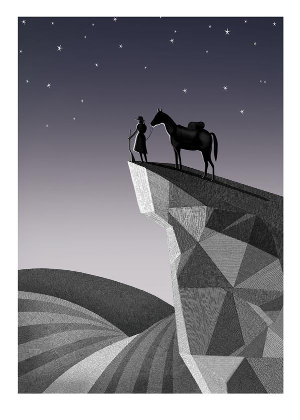 True Grit Print - Illustration by Adam Simpson
