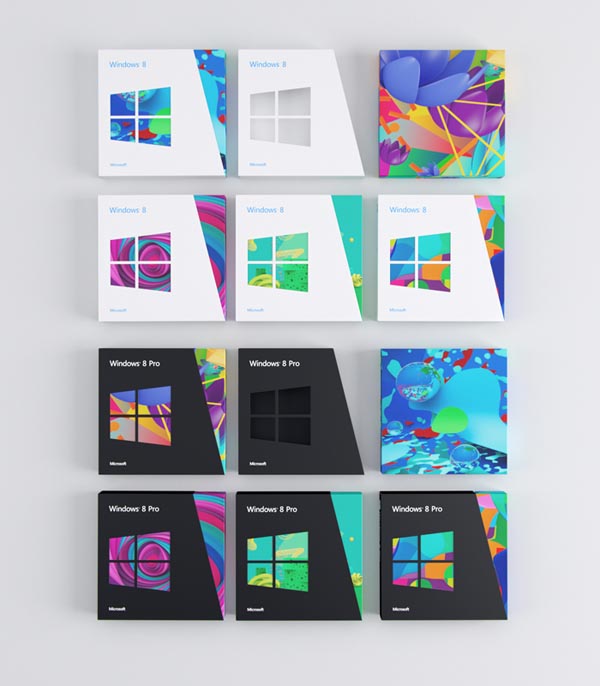 Windows 8 Packaging Design Artworks by Colors And The Kids