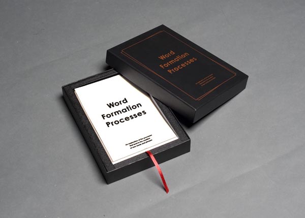 Word Formation Processes loose-leaf Box - Design by Magnus Hearn