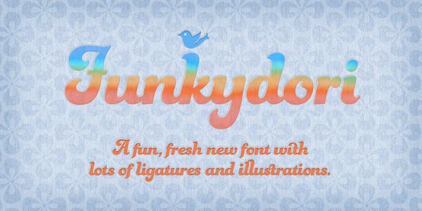Funkydori Font - Retro 60s/70s Typeface by Laura Worthington