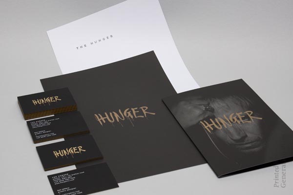 Hunger Stationery by Graphic Designer Ben Jeffrey
