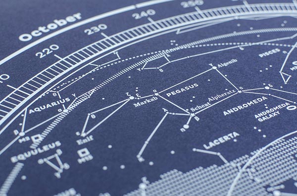 Map I - The Northern Sky Silkscreen Print