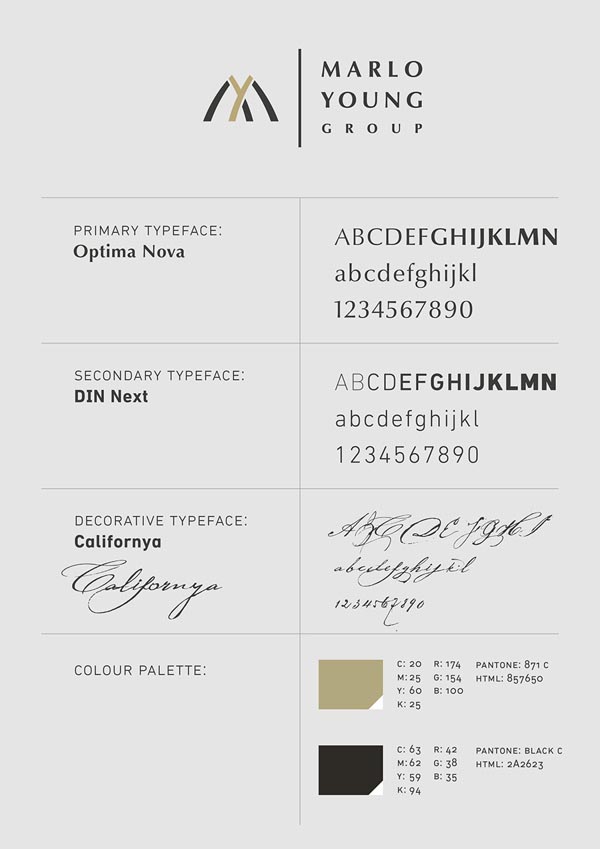 Marlo Young Group - Corporate Design and Identity by Marcel Buerkle