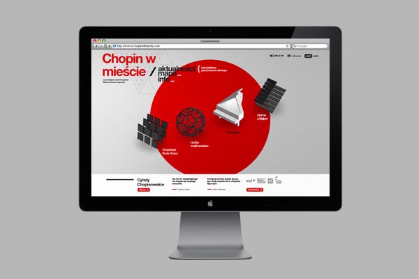 Chopin In The City - Website Design by Noeeko