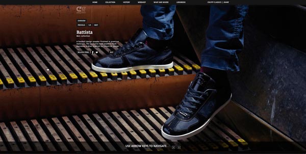 Cruyff Classics brand website design by SuperBruut