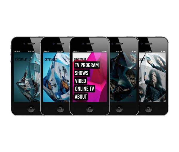 Crystalet - Mobile Web Design by b2s6
