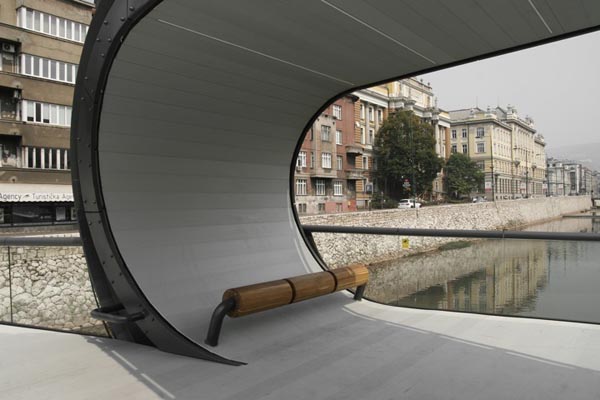 Festina Lente Looping Bridge at the Academy of Fine Arts in Sarajevo