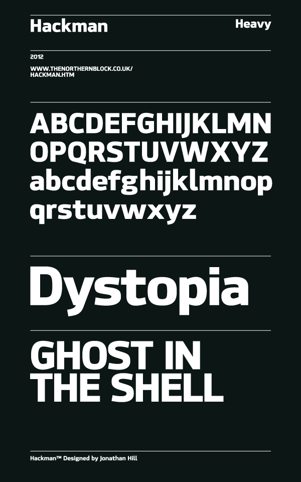 Hackman Sans Serif Font - Heavy Hackman Sans Serif Font - Heavy
