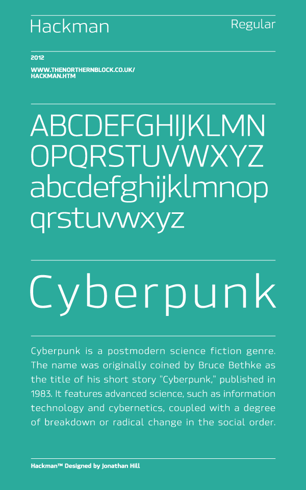 Hackman Sans Serif Font - Regular Hackman Sans Serif Font - Regular