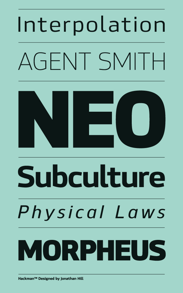 Hackman Typefaces Hackman Typefaces