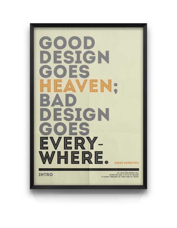 Intro - Typeface Poster Design by Moe Pike Soe