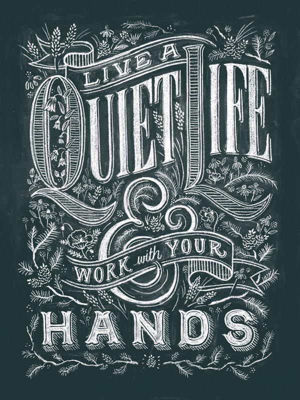 Lettering Poster Design by Dana Tanamachi - Timber Green Lettering Poster Design by Dana Tanamachi - Timber Green