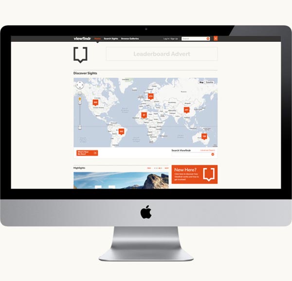 Viewfindr Website Design by Hype & Slippers
