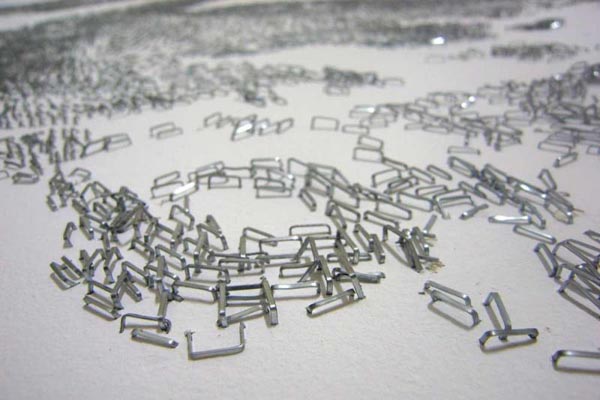 Visual Art Installation made of Staples Baptiste Debombourg Visual Art Installation made of Staples Baptiste Debombourg