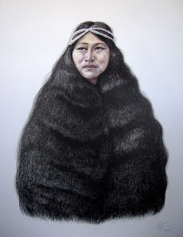 AHNAH - ink and watercolor on paper by TIPI THIEVES