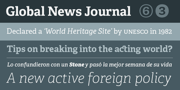 Adelle -slab serif typeface