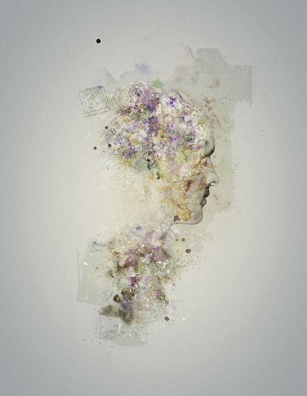 Brain Future Thoughts II - Digital Art by NastPlas