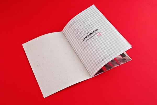 Brochure Design for Underground Cookery School by Two Times Elliott